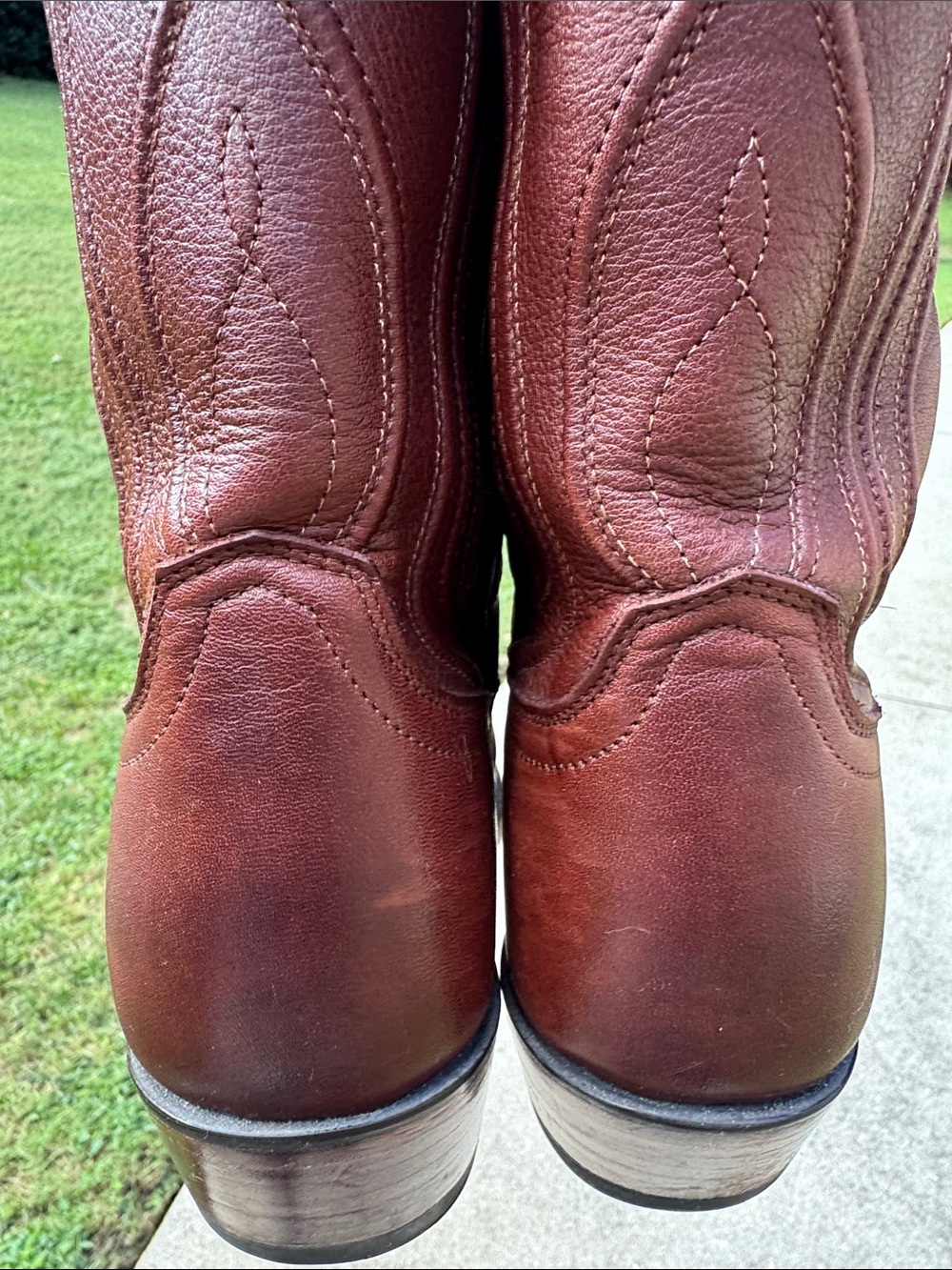 Tecova Women’s Brown Leather Western Cowboy Boots - Picture 8 of 12